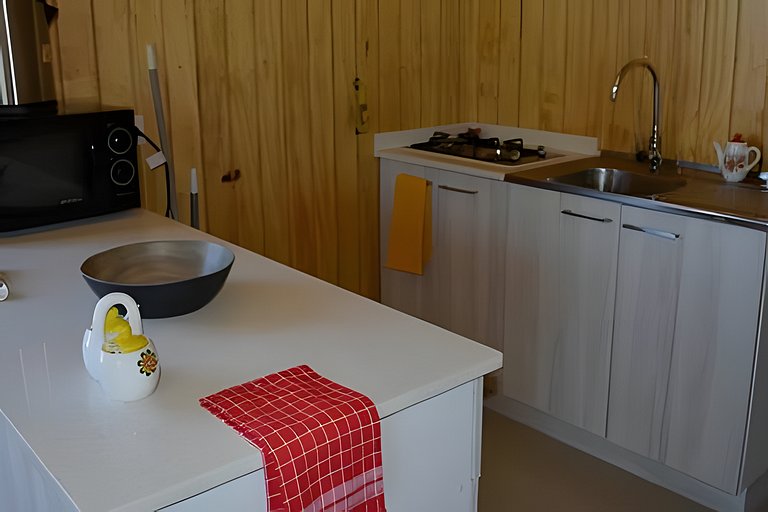 Cabaña en complejo privado, a pasos del mar, Curiñanco.