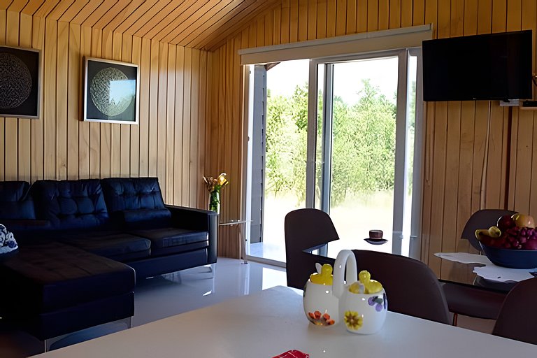 Cabin in a private complex, steps from the sea, Curanipe.