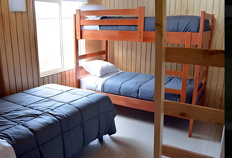 Cabin in a private complex, steps from the sea, Curanipe.