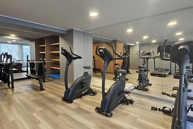 Apartamento com ar-condicionado a passos da Movistar Arena.