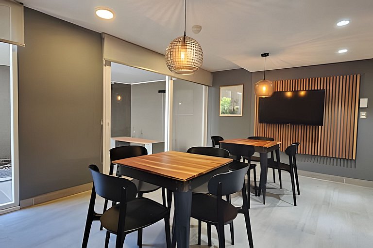 Apartment with A/C minutes from Movistar Arena, Santiago Cen