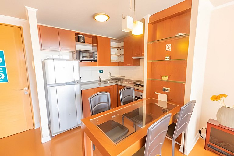 Apartamento a passos do mar e do Mall Marina, Viña del Mar.