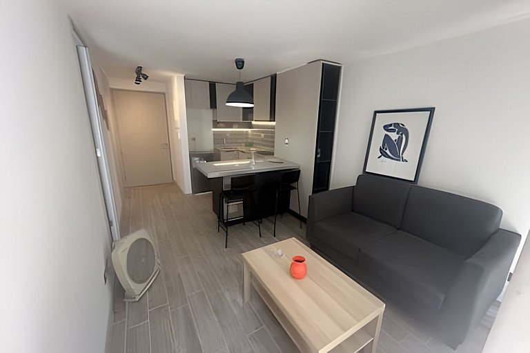 Apartamento a minutos da Movistar Arena, Santiago Centro.