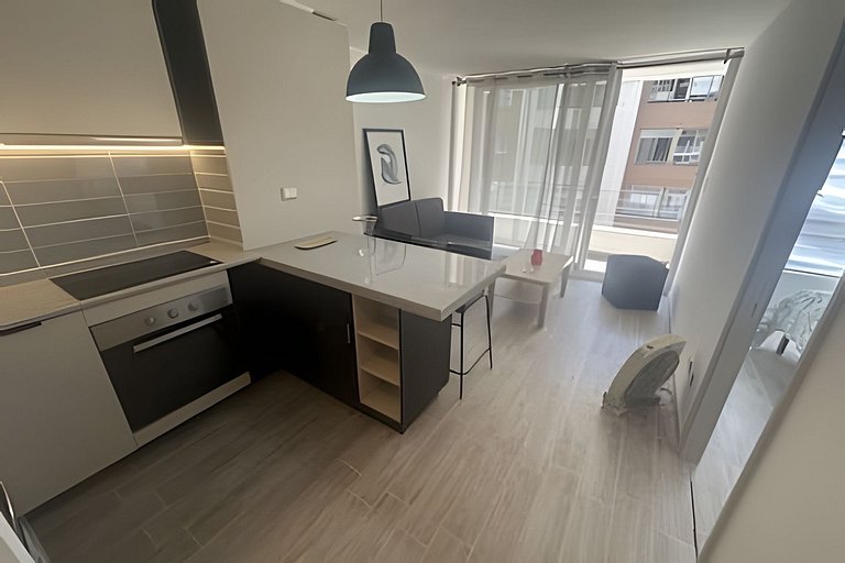 Apartamento a minutos da Movistar Arena, Santiago Centro.