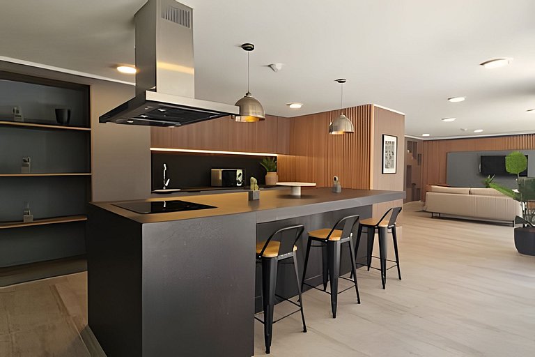 Apartamento a minutos da Movistar Arena, Santiago Centro.