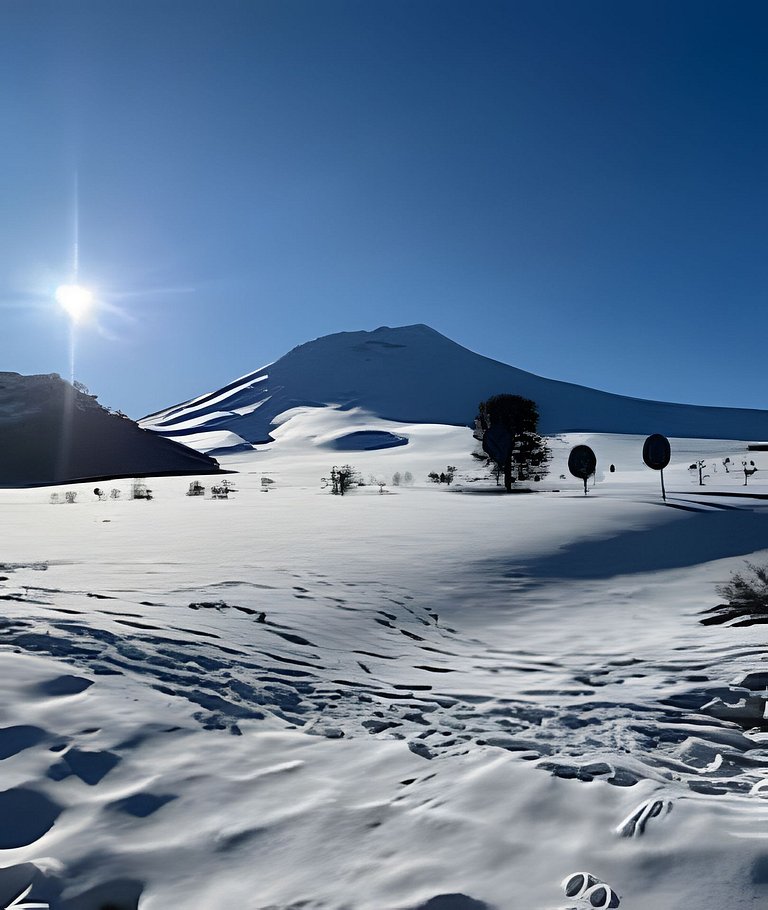 Room in "Volkano", mountain center, Corralco.