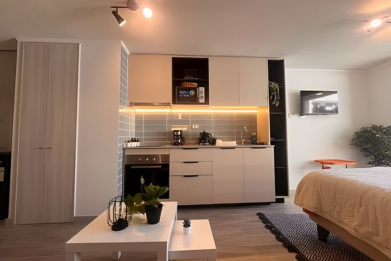 Apartamento a minutos da Movistar Arena, Santiago Centro.