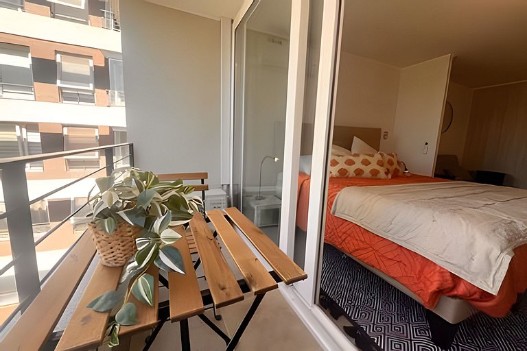 Apartamento a minutos da Movistar Arena, Santiago Centro.