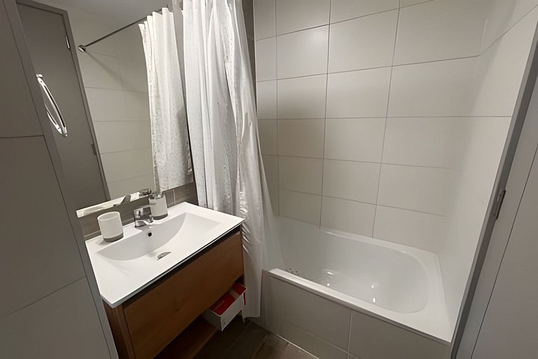 Apartamento a minutos da Movistar Arena, Santiago Centro.