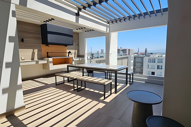 Apartamento a minutos da Movistar Arena, Santiago Centro.