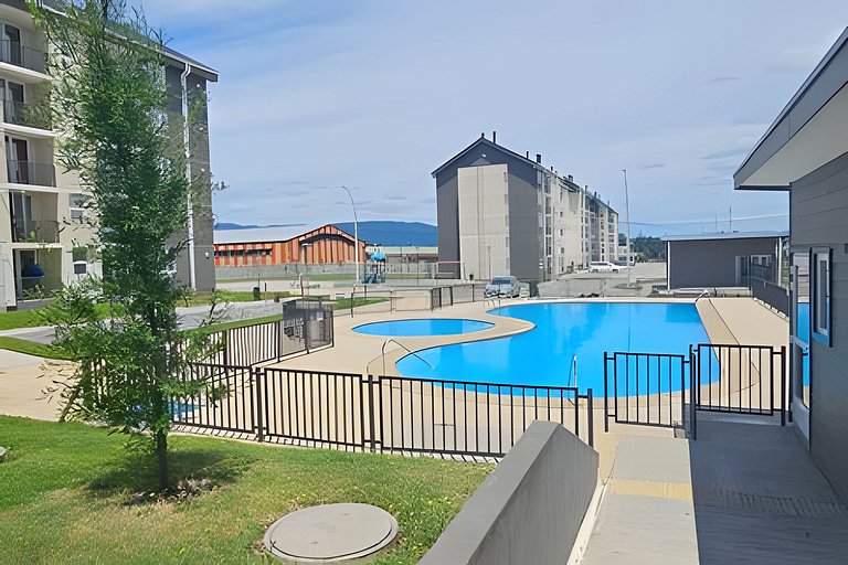 Cómodo departamento con parking y piscina