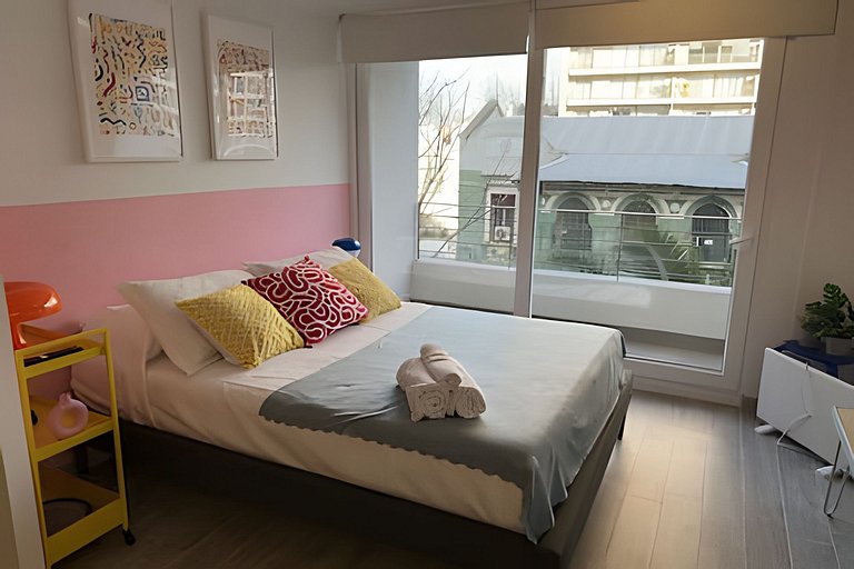 Apartment minutes from Movistar Arena, Santiago Centro.