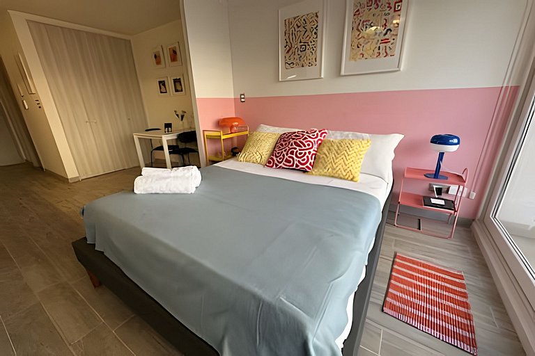 Apartamento a minutos da Movistar Arena, Santiago Centro.