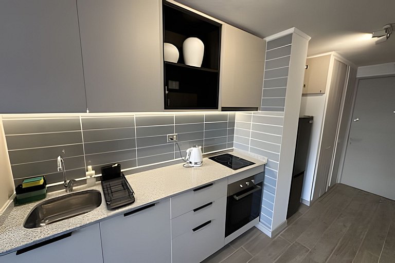 Apartamento a minutos da Movistar Arena, Santiago Centro.