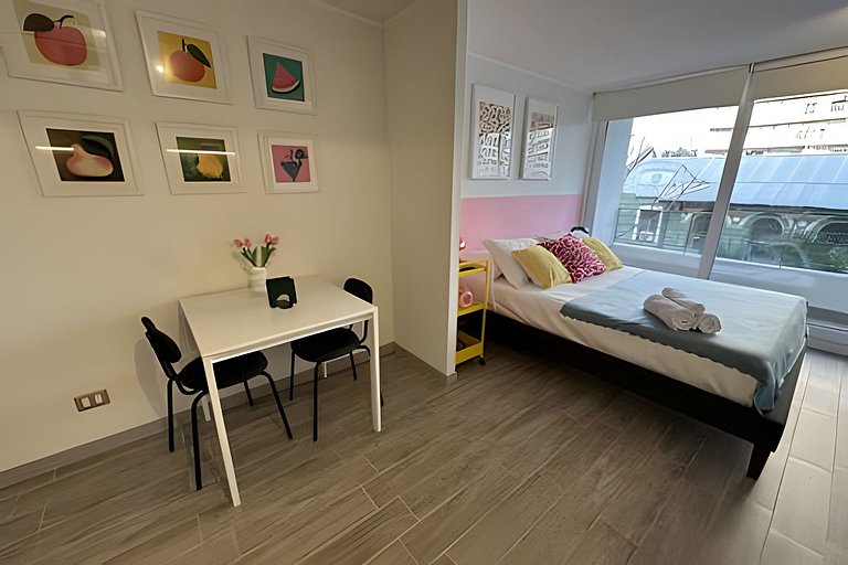 Apartamento a minutos da Movistar Arena, Santiago Centro.