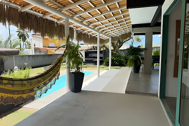 Maravillosa casa con piscina y áreas verdes en Tibau do Sul.