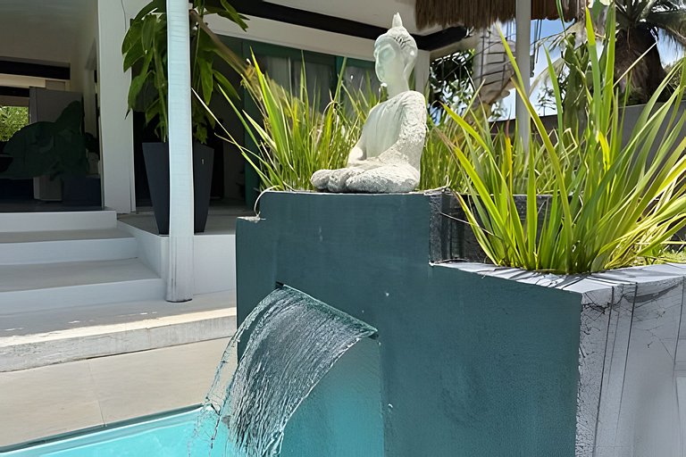 Wonderful house with a pool and green areas in Tibau do Sul