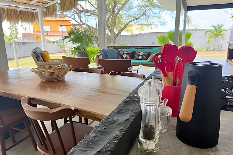 Wonderful house with a pool and green areas in Tibau do Sul