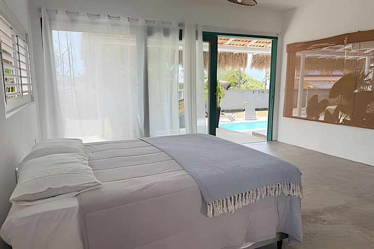 Maravillosa casa con piscina y áreas verdes en Tibau do Sul.