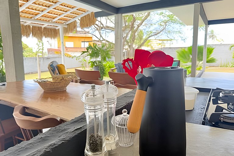 Wonderful house with a pool and green areas in Tibau do Sul