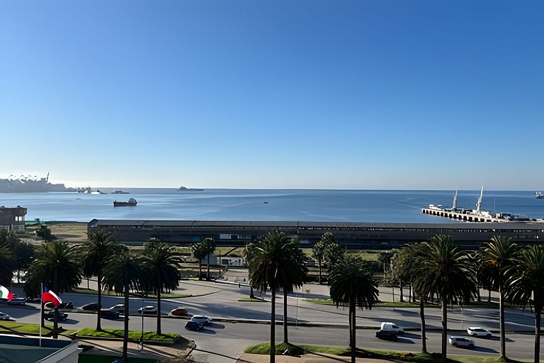 Apartamento com vista para o mar, a passos do Muelle Barón.