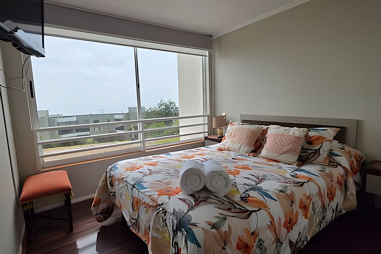 Apartamento Euromarina de frente para a Praia de Reñaca