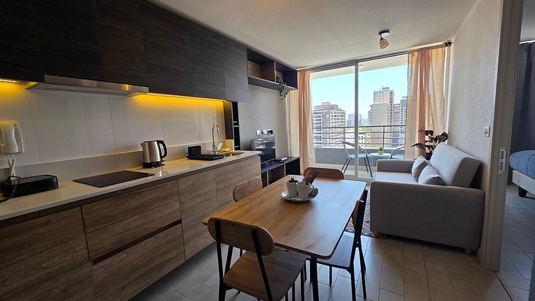Incrível apartamento no Centro de Santiago.