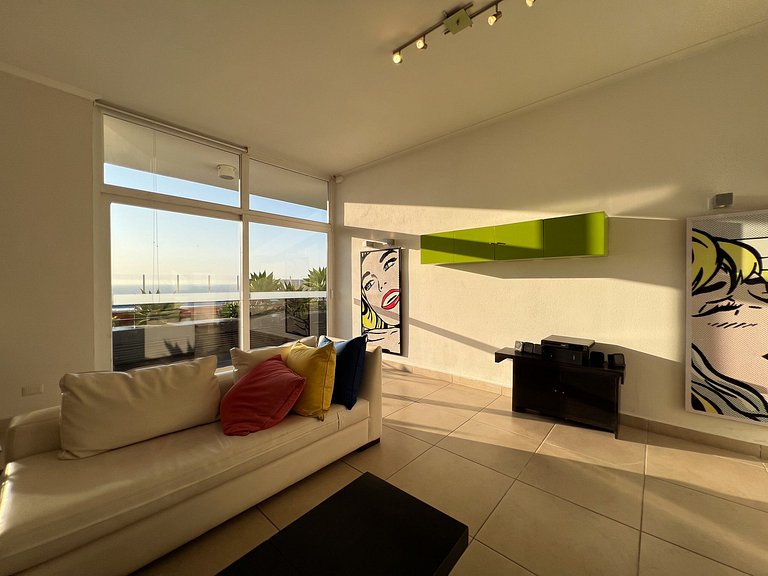 Departamento con vista al mar en Costa de Montemar.