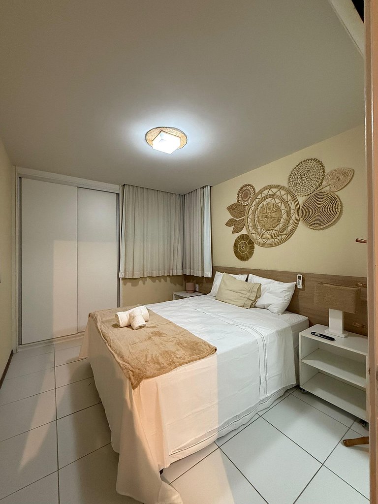 Apartamento con increíbles piscinas, Barra de São Miguel.