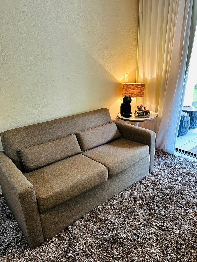 Apartamento com piscinas incríveis, Barra de São Miguel.