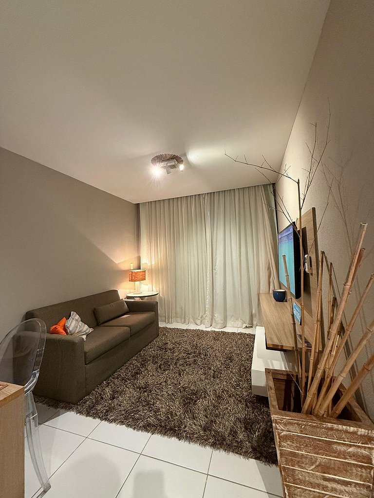 Apartamento con increíbles piscinas, Barra de São Miguel.