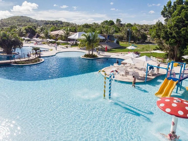 Apartamento con increíbles piscinas, Barra de São Miguel.