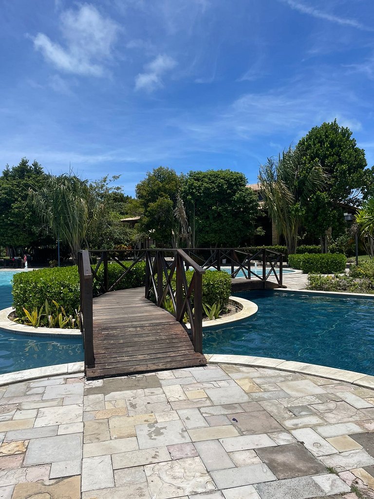 Apartamento con increíbles piscinas, Barra de São Miguel.