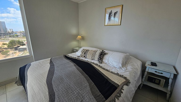 Apartment with ocean view, steps from the Dunes of Concón.
