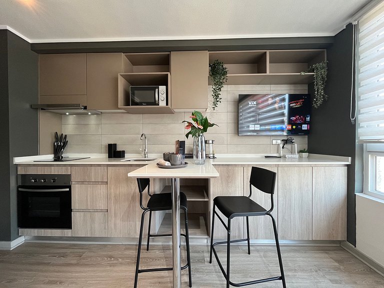 Excellent studio apartment at Ñuble Metro.