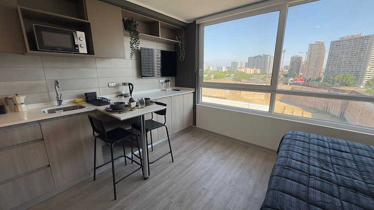 Excellent studio apartment at Ñuble Metro.