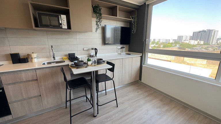 Excellent studio apartment at Ñuble Metro.