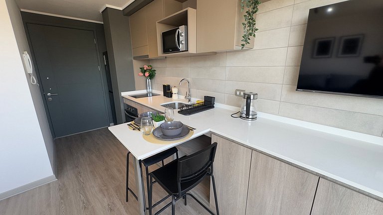 Excellent studio apartment at Ñuble Metro.