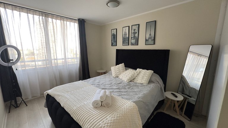 Apartamento a passos do metrô em Estación Central.