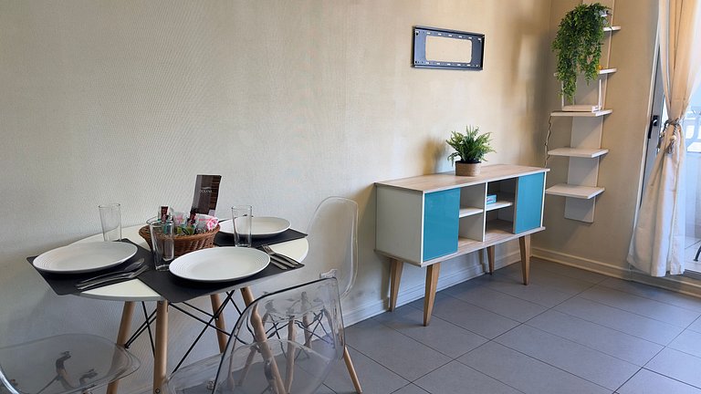 Apartamento a passos do metrô em Estación Central.