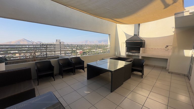 Apartamento a passos do metrô em Estación Central.