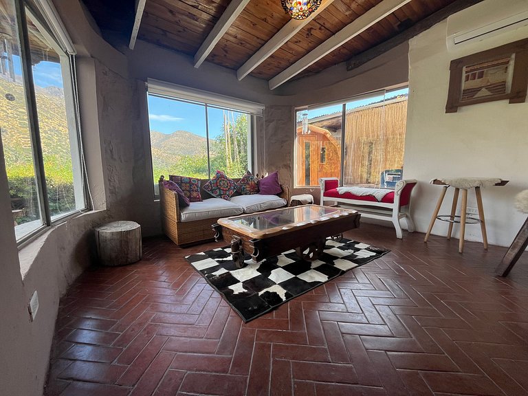 Amplia casa con piscina y tinaja, Cajón del Maipo.