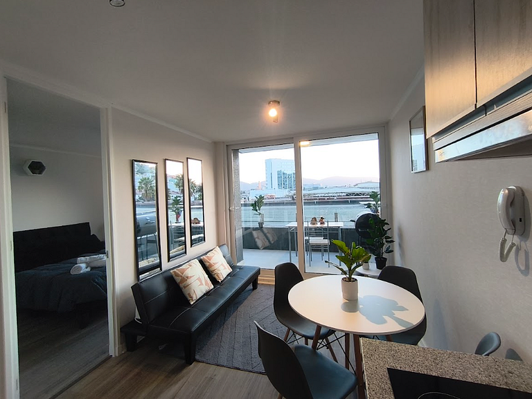 Apartamento de frente para o mar com vista incrível em Coqui