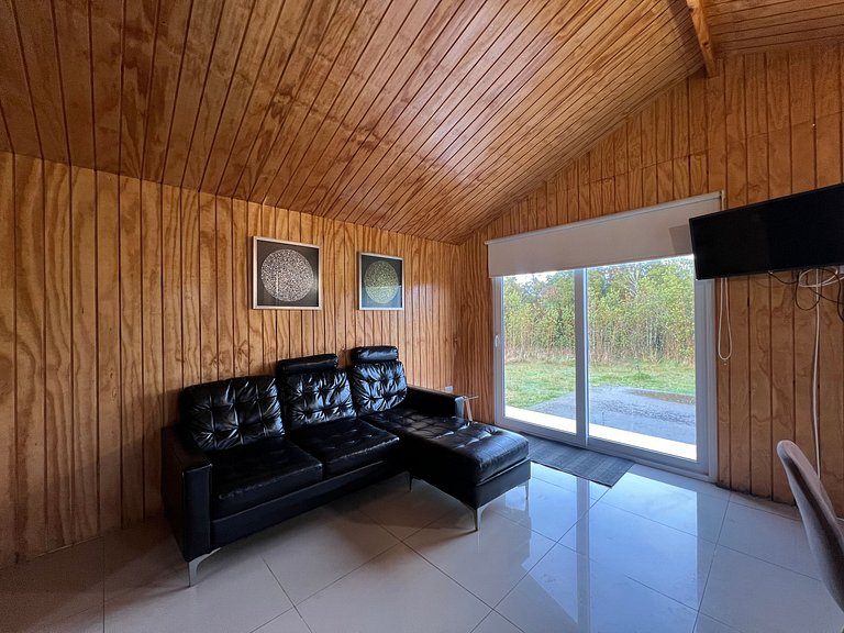 Cabin in a private complex, steps from the sea, Curanipe.