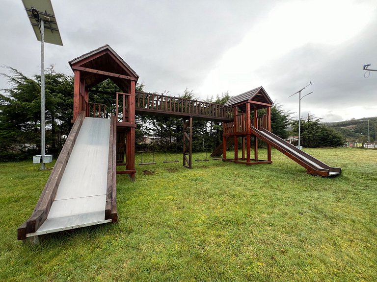 Cabin in a private complex, steps from the sea, Curanipe.