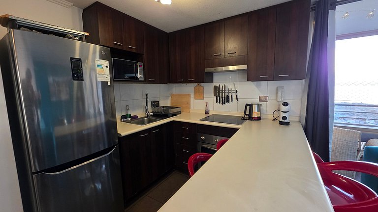 Apartamento de frente para o mar ideal para quem trabalha na