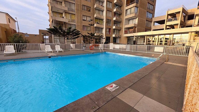 Apartamento de frente para o mar ideal para quem trabalha na