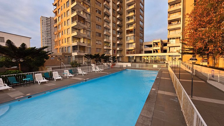 Apartamento de frente para o mar ideal para quem trabalha na