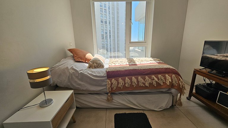 Apartment with ocean view, steps from the Dunes of Concón.