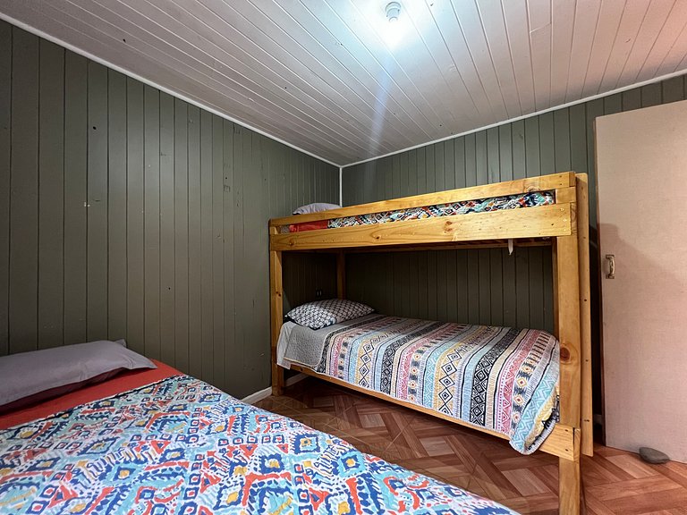 Family cabin minutes from Lake Licanray.